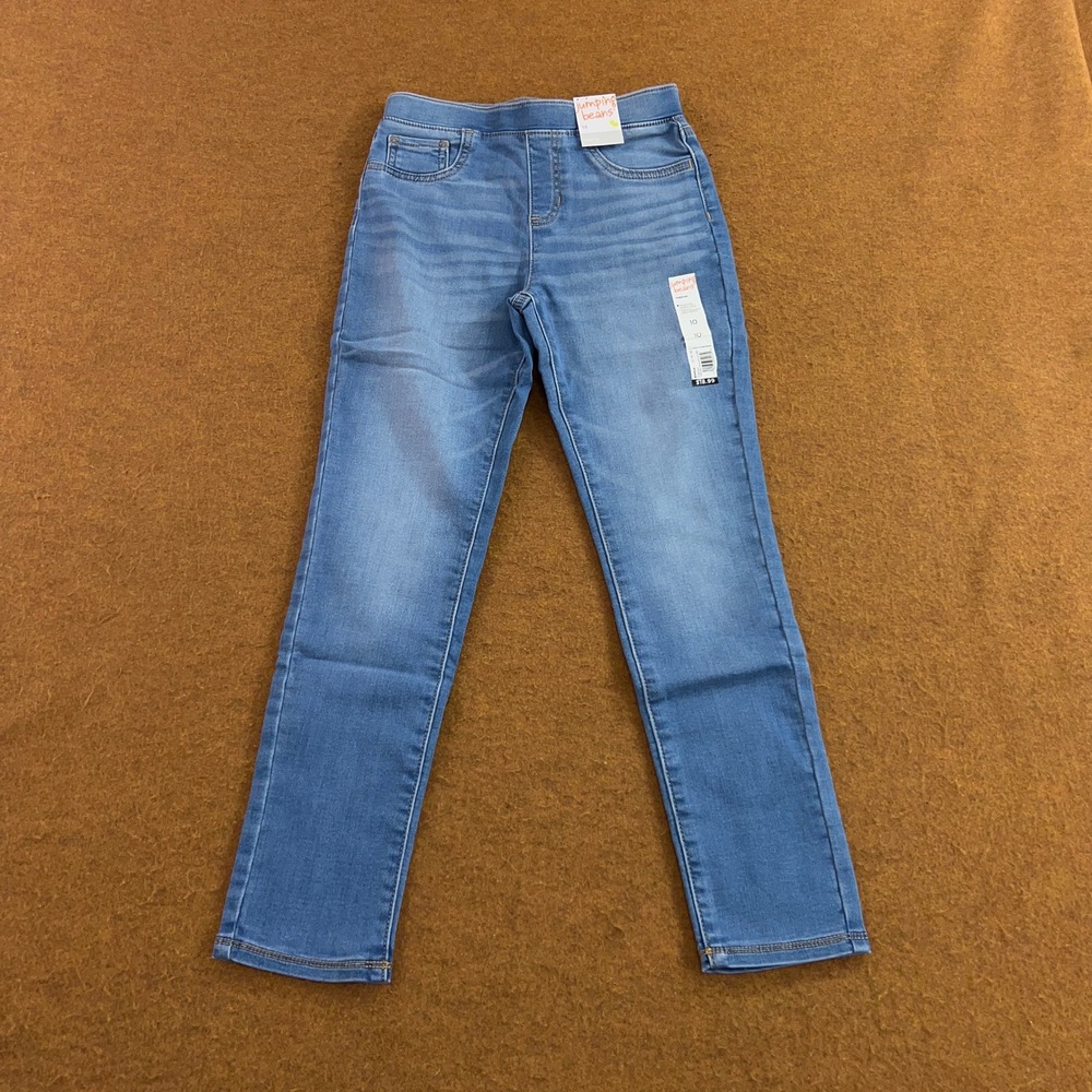 Jumping Beans Girls Size 10 Blue Medium Wash Core Mid Rise Pull-On Jeggings NWT